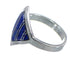 Lapis Southwestern Sterling Silver Ring Size 8 AX92440